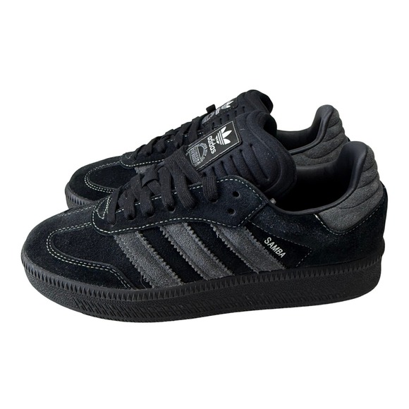 Adidas Samba XLG Core Black Carbon Suede Sneakers IH2219 Mens 7.5 W 8.5 New